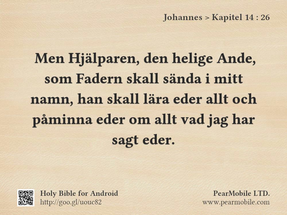 Johannes, Kapitel 14:26